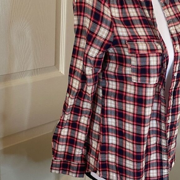 Olive & Oak, fall flannel patterned button down - Picture 4 of 10